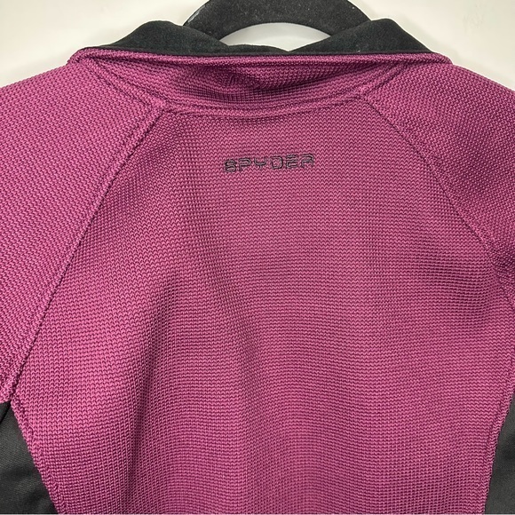 Women’s Spyder Size Small Purple Long Sleeve Zip Up Sweatshirt - Picture 6 of 7